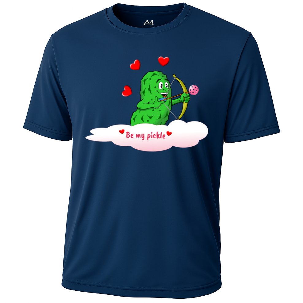 Be My Pickle, Fun Pickleball, Valentines Day Pickleball Cooling Performance Crew T-Shirt