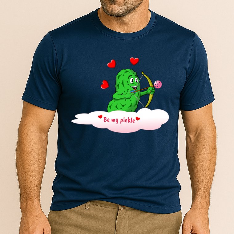 Be My Pickle, Fun Pickleball, Valentines Day Pickleball Cooling Performance Crew T-Shirt