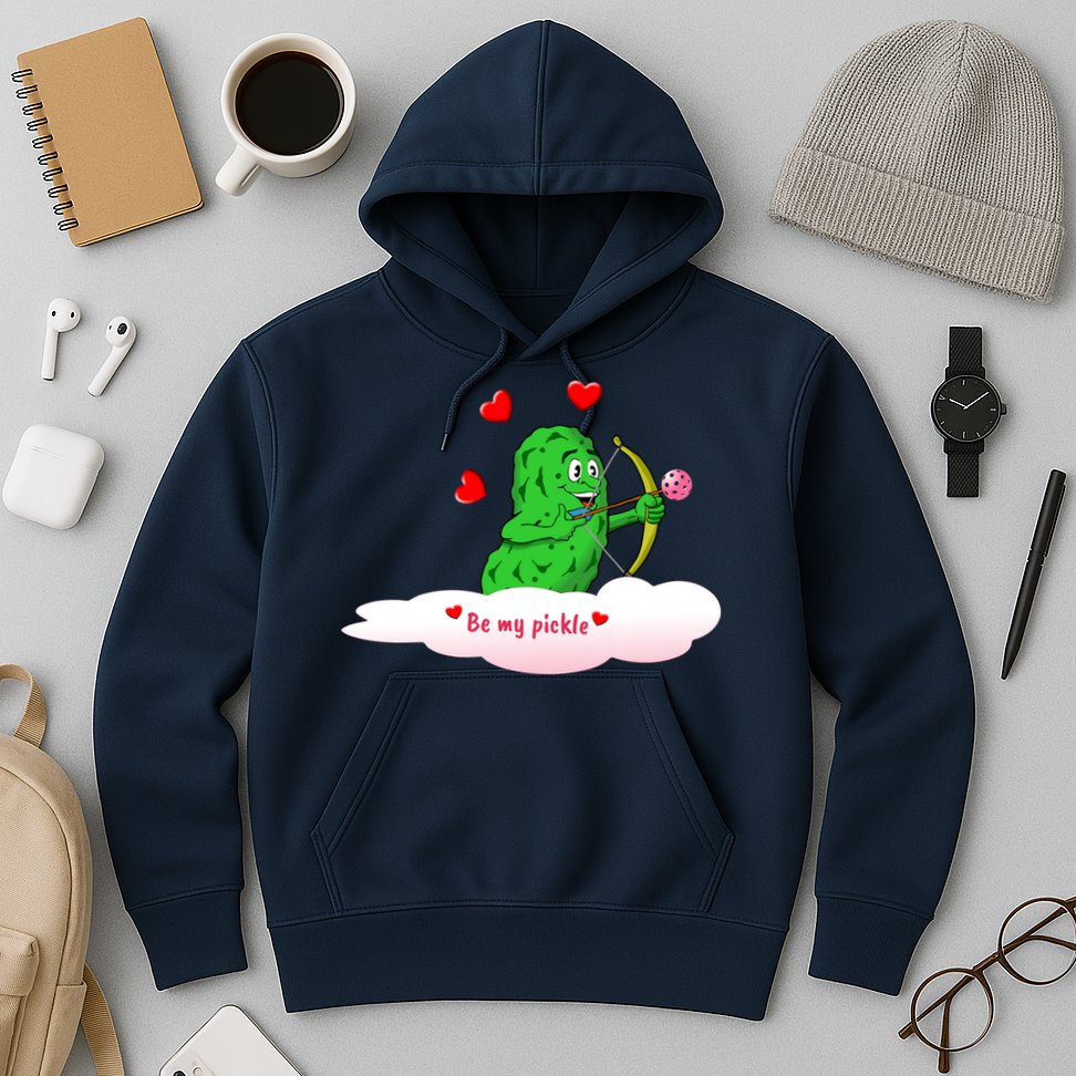 Be My Pickle, Fun Pickleball, Valentines Day Pickleball Hoodie