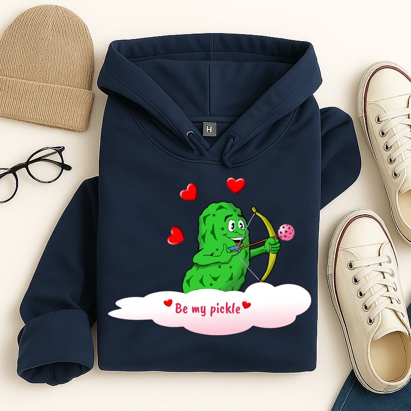 Be My Pickle, Fun Pickleball, Valentines Day Pickleball Hoodie