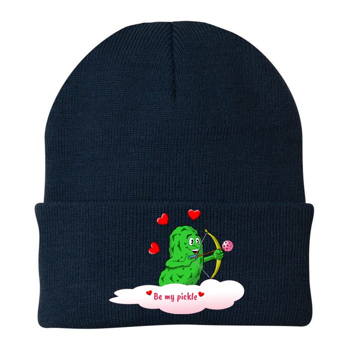 Be My Pickle, Fun Pickleball, Valentines Day Pickleball Knit Cap Winter Beanie