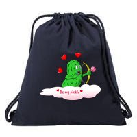 Be My Pickle, Fun Pickleball, Valentines Day Pickleball Drawstring Bag