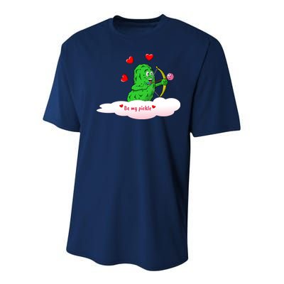 Be My Pickle, Fun Pickleball, Valentines Day Pickleball Youth Performance Sprint T-Shirt