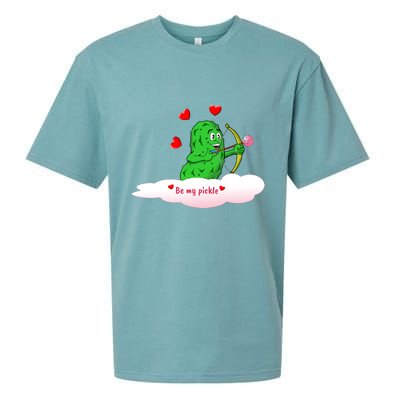 Be My Pickle, Fun Pickleball, Valentines Day Pickleball Sueded Cloud Jersey T-Shirt