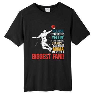 Basketball Mama Player Hoop Junkie Mothers Day Mom Gift Tall Fusion ChromaSoft Performance T-Shirt