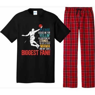 Basketball Mama Player Hoop Junkie Mothers Day Mom Gift Pajama Set