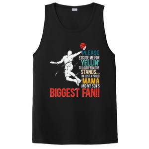 Basketball Mama Player Hoop Junkie Mothers Day Mom Cool Gift PosiCharge Competitor Tank