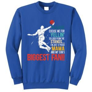 Basketball Mama Player Hoop Junkie Mothers Day Mom Cool Gift Sweatshirt