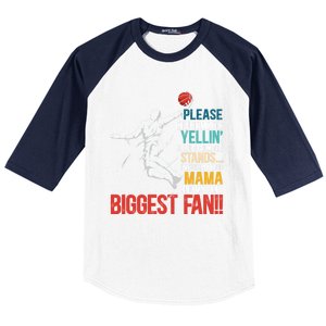 Basketball Mama Player Hoop Junkie Mothers Day Mom Cool Gift Baseball Sleeve Shirt