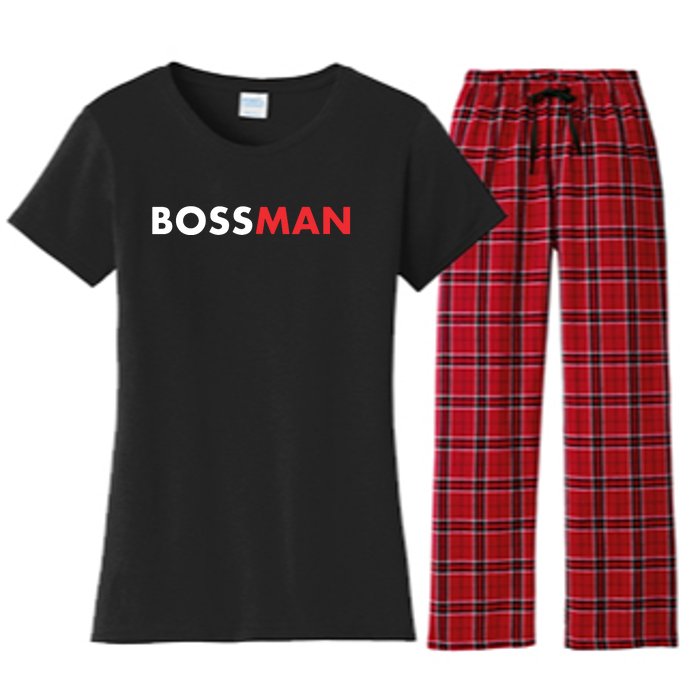 Boss Man Popular Gift Idea Boss Day Women's Flannel Pajama Set