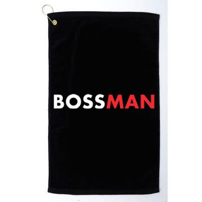 Boss Man Popular Gift Idea Boss Day Platinum Collection Golf Towel