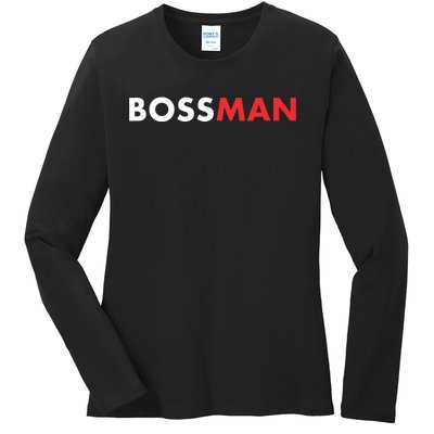 Boss Man Popular Gift Idea Boss Day Ladies Long Sleeve Shirt