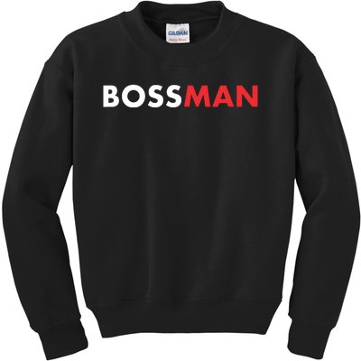 Boss Man Popular Gift Idea Boss Day Kids Sweatshirt