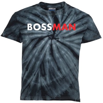 Boss Man Popular Gift Idea Boss Day Kids Tie-Dye T-Shirt