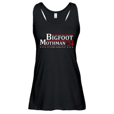 Bigfoot Mothman President 2024 Election Campaign Ladies Essential Flowy Tank