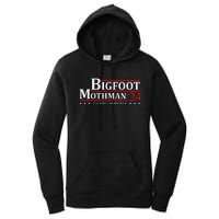 Bigfoot Mothman President 2024 Election Campaign Women's Pullover Hoodie