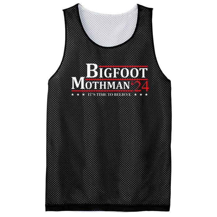 Bigfoot Mothman President 2024 Election Campaign Mesh Reversible Basketball Jersey Tank