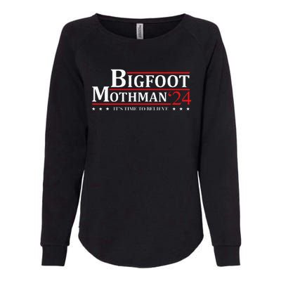 Bigfoot Mothman President 2024 Election Campaign Womens California Wash Sweatshirt