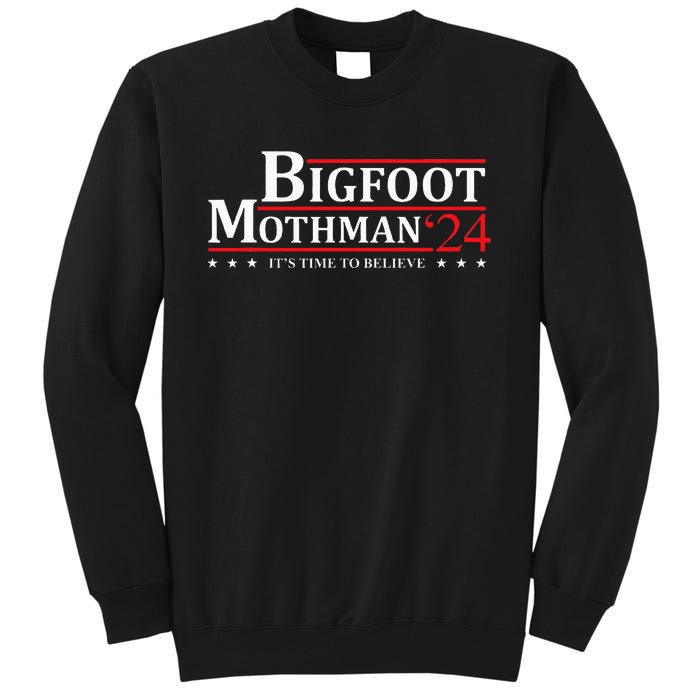 Bigfoot Mothman President 2024 Election Campaign Tall Sweatshirt