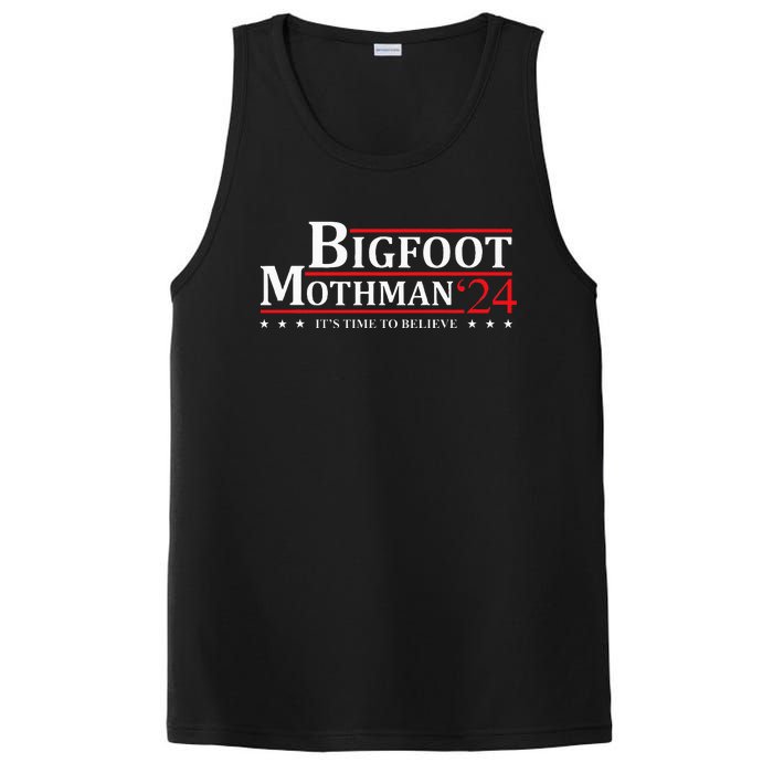 Bigfoot Mothman President 2024 Election Campaign PosiCharge Competitor Tank