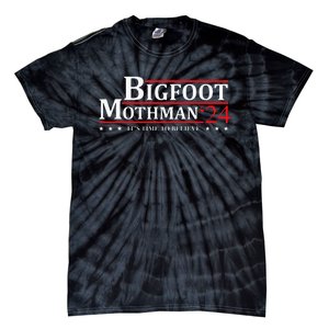 Bigfoot Mothman President 2024 Election Campaign Tie-Dye T-Shirt