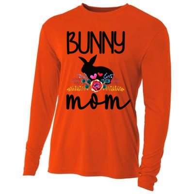 Bunny Mom Proud Rabbit Mom Bunny Lover Bunny Momma Gift Cooling Performance Long Sleeve Crew