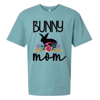 Bunny Mom Proud Rabbit Mom Bunny Lover Bunny Momma Gift Sueded Cloud Jersey T-Shirt