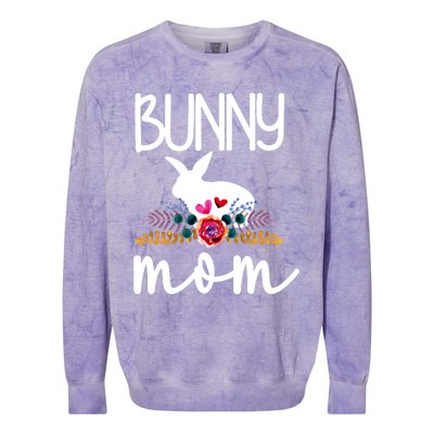 Bunny Mom Proud Rabbit Mom Bunny Lover Bunny Momma Meaningful Gift Colorblast Crewneck Sweatshirt