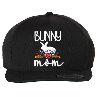 Bunny Mom Proud Rabbit Mom Bunny Lover Bunny Momma Meaningful Gift Wool Snapback Cap