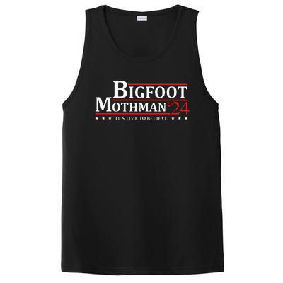 Bigfoot Mothman President 2024 Election Campaign PosiCharge Competitor Tank