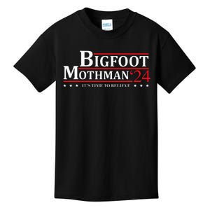 Bigfoot Mothman President 2024 Election Campaign Kids T-Shirt