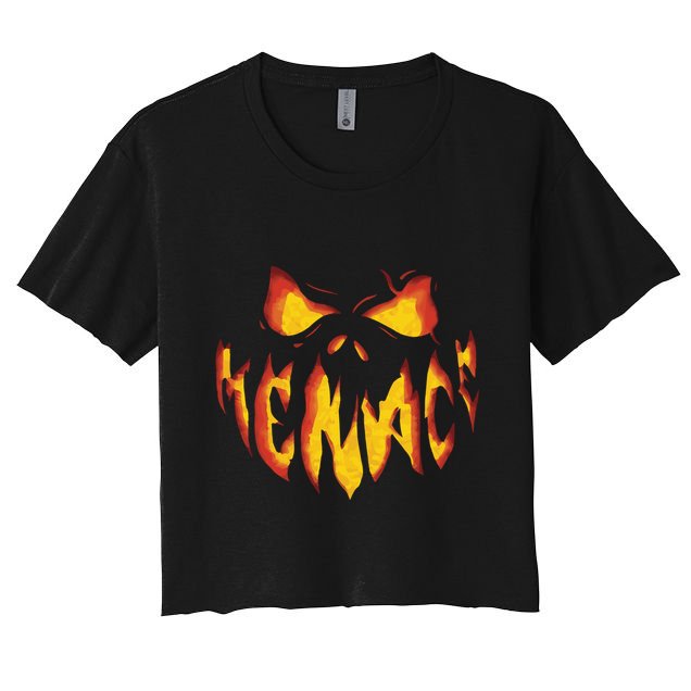 Bam Menace Pumpkin Crop Top