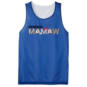 Baseball Mamaw Proud Ball Mamaw Baseball Pride Gift Mesh Reversible Basketball Jersey Tank