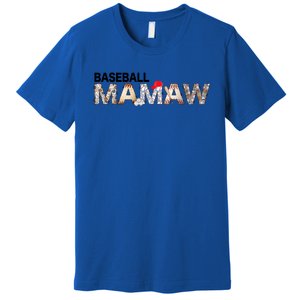 Baseball Mamaw Proud Ball Mamaw Baseball Pride Gift Premium T-Shirt