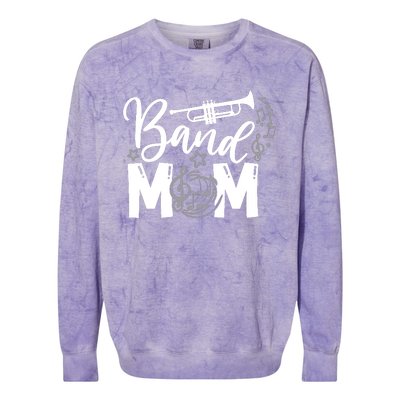 Band Mom Proud Band Mom Musical Marching Band Trumpet Colorblast Crewneck Sweatshirt