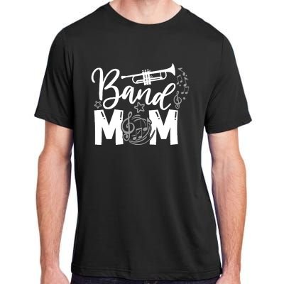 Band Mom Proud Band Mom Musical Marching Band Trumpet Adult ChromaSoft Performance T-Shirt