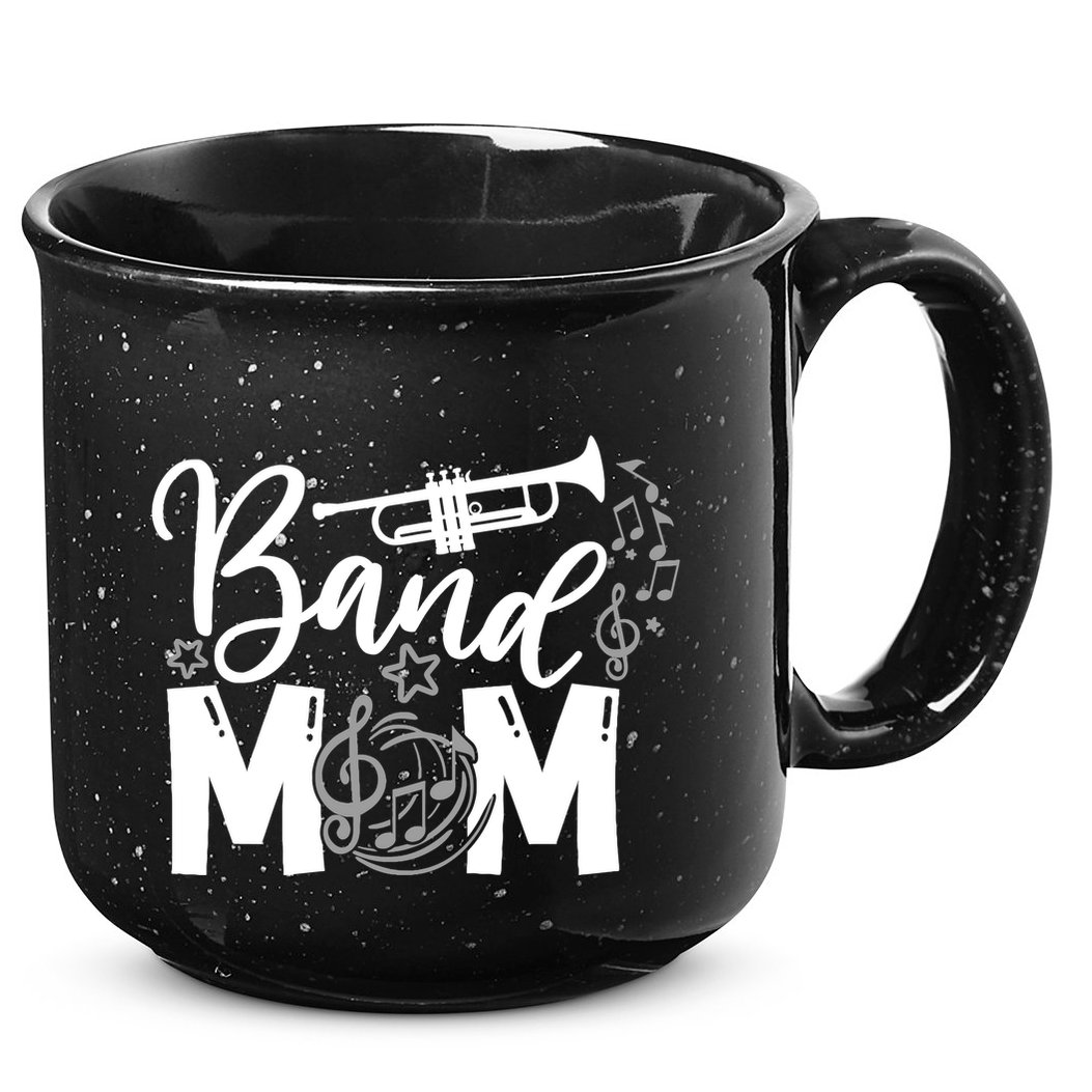 Band Mom Proud Band Mom Musical Marching Band Trumpet 15oz Campfire Ceramic Mug