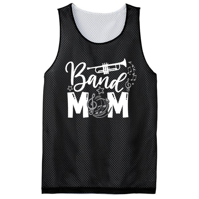 Band Mom Proud Band Mom Musical Marching Band Trumpet Mesh Reversible Basketball Jersey Tank