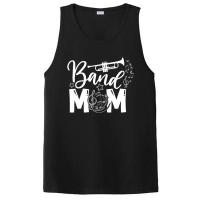 Band Mom Proud Band Mom Musical Marching Band Trumpet PosiCharge Competitor Tank