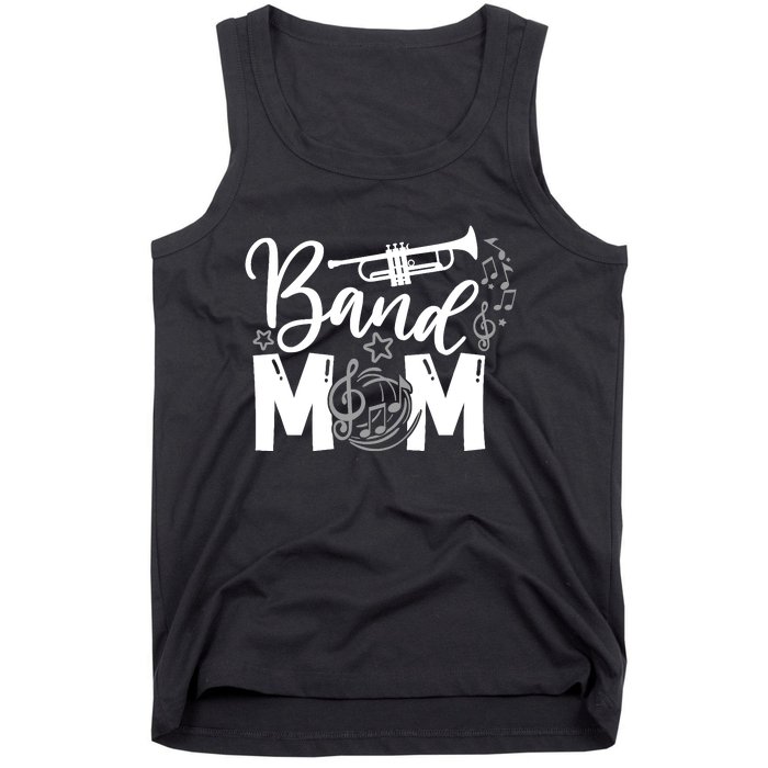 Band Mom Proud Band Mom Musical Marching Band Trumpet Tank Top