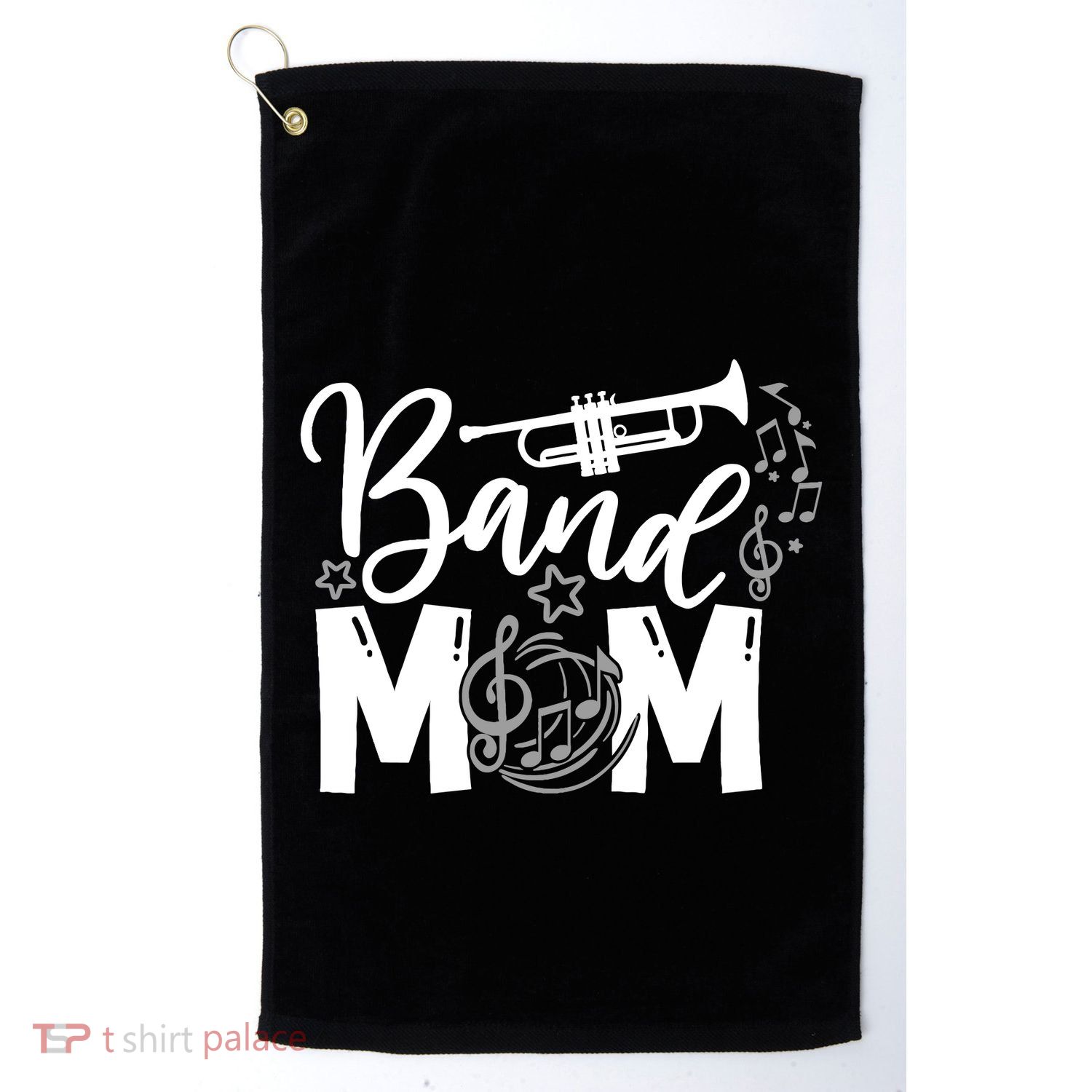 Band Mom Proud Band Mom Musical Marching Band Trumpet Golf Towel