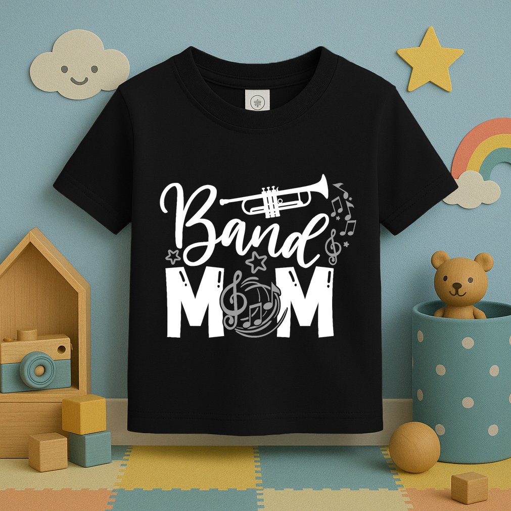 Band Mom Proud Band Mom Musical Marching Band Trumpet Toddler T-Shirt