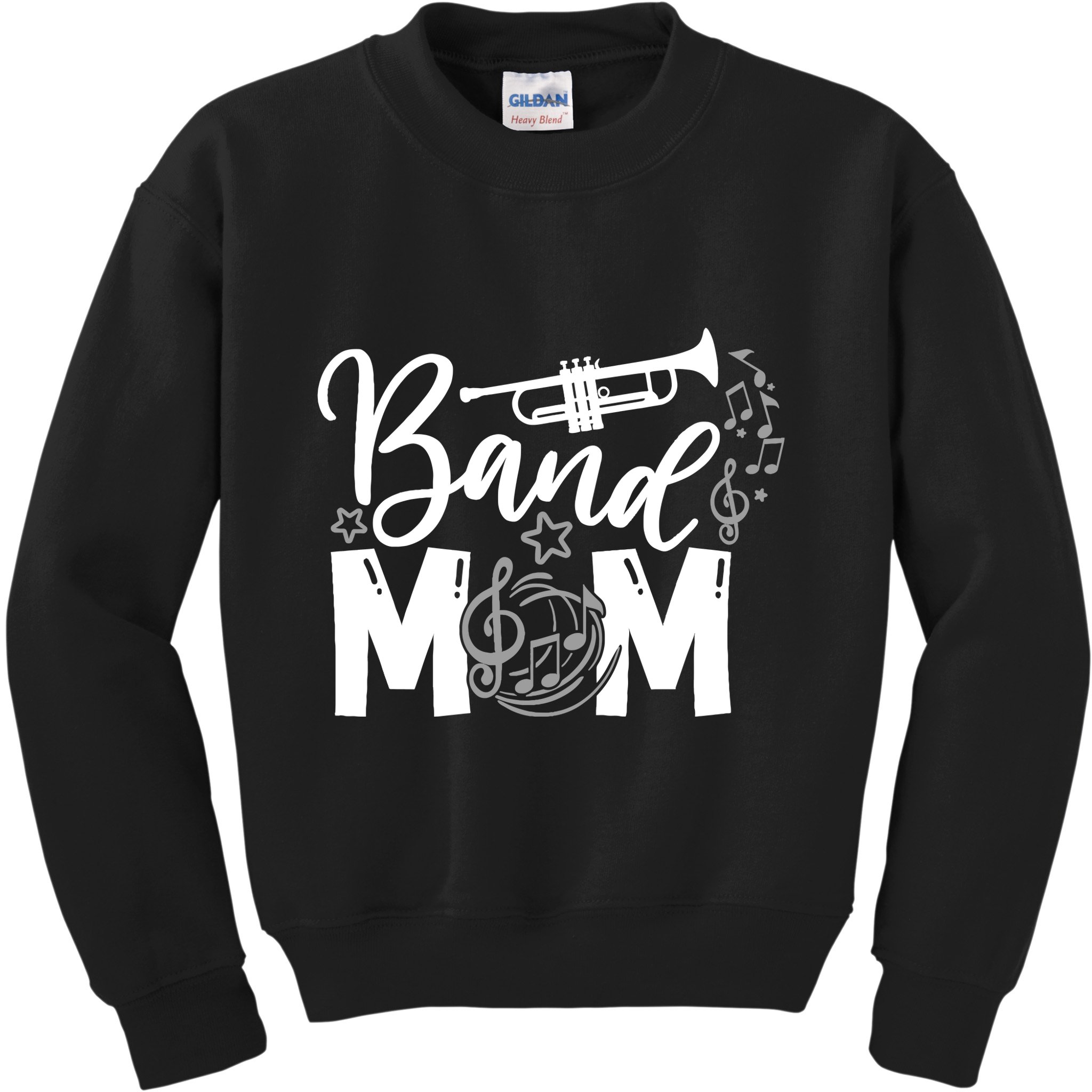 Band Mom Proud Band Mom Musical Marching Band Trumpet Kids Sweatshirt