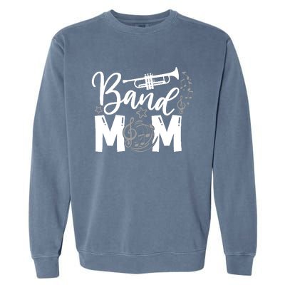 Band Mom Proud Band Mom Musical Marching Band Trumpet Garment-Dyed Sweatshirt