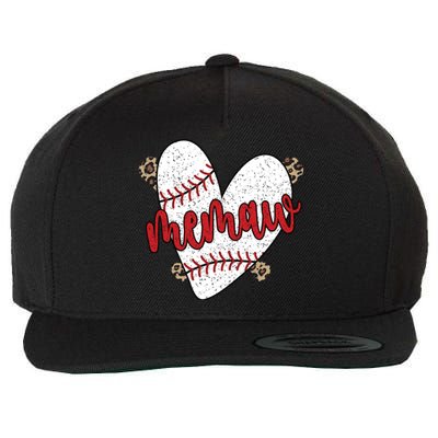 Baseball Memaw Proud Baseball Player Memaw Funny Gift Wool Snapback Cap