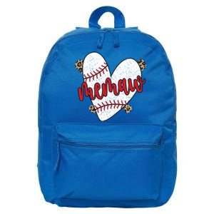 Baseball Memaw Proud Baseball Player Memaw Funny Gift 16 in Basic Backpack