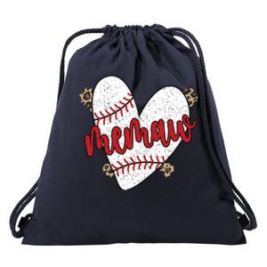 Baseball Memaw Proud Baseball Player Memaw Funny Gift Drawstring Bag