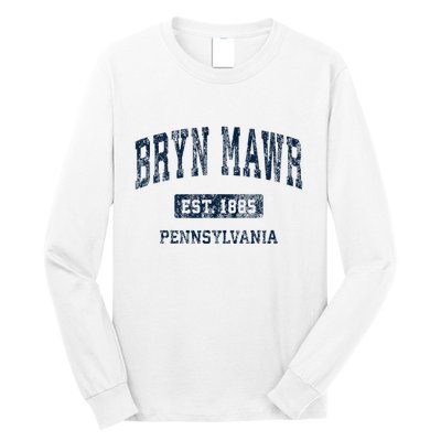 Bryn Mawr Pennsylvania Pa Vintage Athletic Sports Design Long Sleeve Shirt