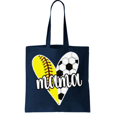 Baller Mama Proud Soccer Softball Player Ball Mom Tote Bag