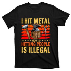 Blacksmith Metal Pounder Steel Workers Forge Anvil T-Shirt